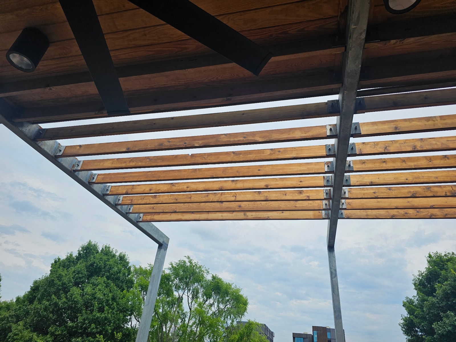 Commercial pergola rebuild, Midtown